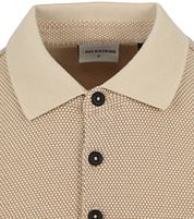 No Excess Polo Shirt Structure Beige 