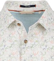 No Excess Shirt Linen Off-white Print