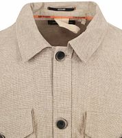 No Excess Overshirt Linen Beige