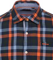 NZA Shirt West Coast Flannel Plaid Blue