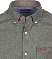 NZA Shirt James Twill Gravel Green