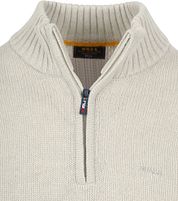 NZA Half Zip Sweater Wool Mix Adan Greige