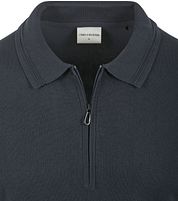 No Excess Pullover Polo Shirt Navy