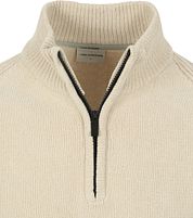 No Excess Half Zip Pullover Chenille Ecru