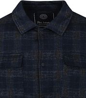 Blue Industry Overshirt Plaid Dark Blue