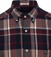 Gant Jaspé Shirt Checks Bordeaux