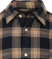 Marc O'Polo Shirt Plaid Flannel Dark Blue