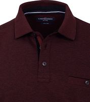Casa Moda Poloshirt LS Bordeaux Red
