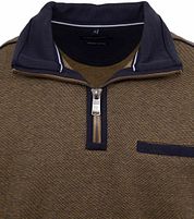 Casa Moda Halfzip Sweater Ochre Yellow