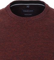 Casa Moda Pullover O-Neck Melange Bordeaux
