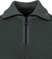 Casa Moda Halfzip Pullover Dark Green