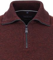 Casa Moda Zip Pullover Bordeaux