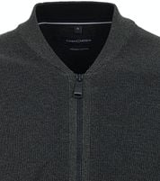 Casa Moda Zip Cardigan Anthracite