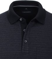 Casa Moda Longsleeve Poloshirt Stripes Navy