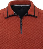 Casa Moda Halfzip Sweater Structure Red