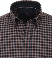 Casa Moda Casual Shirt Checks Brown