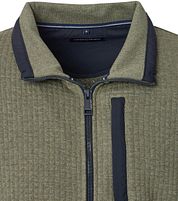 Casa Moda Pullover Zip Green