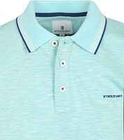 State of Art Polo Slubmelange Light blue