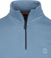BOSS Zetrust Half Zip Sweater Blue