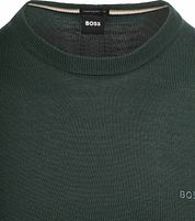 BOSS Pull Botto Wool Dark Green
