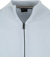 BOSS Ebrando-P Half Zip Sweater Light Blue