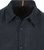 BOSS Relegant Shirt Linen Navy
