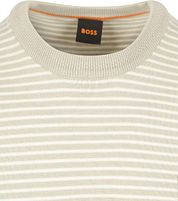 BOSS Knitted T-shirt Kanache Greige 