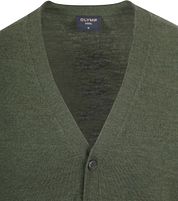 Olymp Cardigan Wool Dark Green