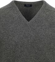 William Lockie Pullover Lambswool V Cliff Grey