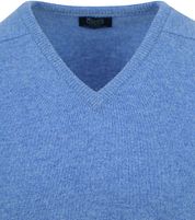 William Lockie V-Neck Lambswool Jeans Melange