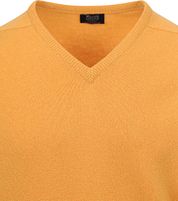 William Lockie V-Neck Lambswool Yellow