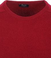 William Lockie Pullover O-neck Lambswool Dubonnet