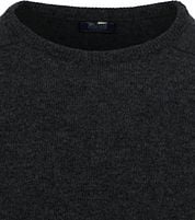 William Lockie Pullover Lambswool Charcoal Dark Grey