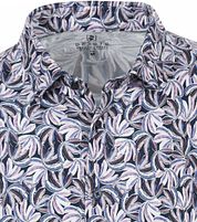Desoto Short Sleeve Jersey Shirt Floral Print Purple