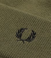 Fred Perry Muts Wol Donkergroen