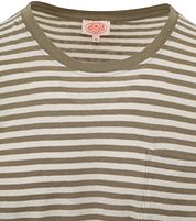 Armor-Lux T-Shirt Linen Stripes Green
