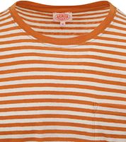Armor-Lux T-Shirt Linen Stripes Orange
