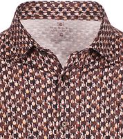 Desoto Shirt Fundamental Vibes Print Brown