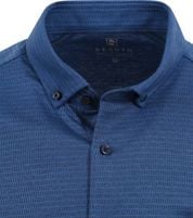 Desoto Short Sleeve Shirt Stripe Blue