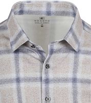 Desoto Shirt Checks Greige Blue