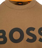 BOSS Sweater Logo Brown