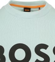BOSS Sweater Logo Türkis 