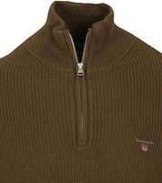 Gant Halfzip Wool Dark Green