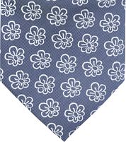 Silk Tie Flower Indigo