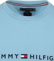 Tommy Hilfiger T-shirt Logo Sleepy Blauw