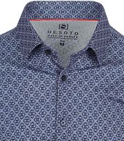 Desoto Shirt Print Dark Blue