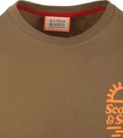 Scotch & Soda T-Shirt Artwork Bruin