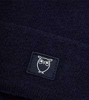 Knowledge Cotton Apparel Beanie Wool Dark Blue
