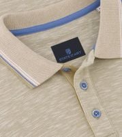 State Of Art Piqué Polo Shirt Melange Beige