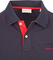 Gant Contrast Piqué Poloshirt Navy